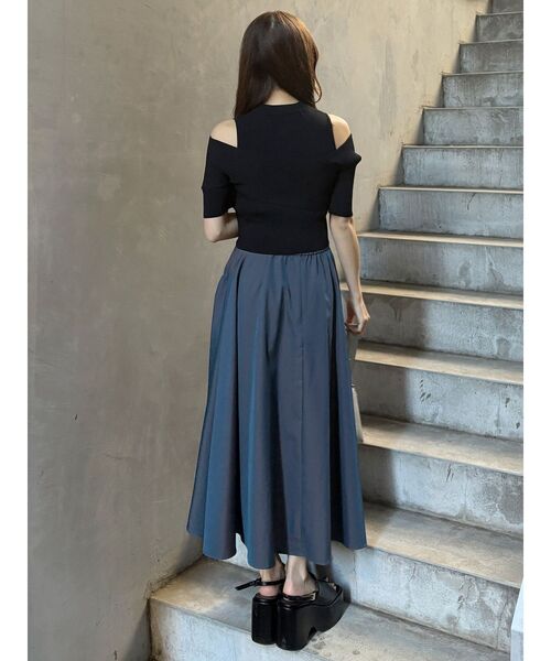 MURUA（ムルーア）の「イレヘムギャザーアシメスカート（スカート・レディース・ベージュ/ブルー/ブラック・FREE）」の18枚目の写真