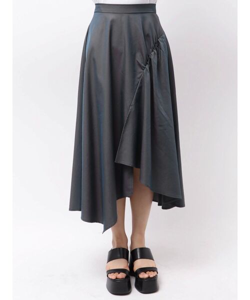 MURUA（ムルーア）の「イレヘムギャザーアシメスカート（スカート・レディース・ベージュ/ブルー/ブラック・FREE）」の22枚目の写真