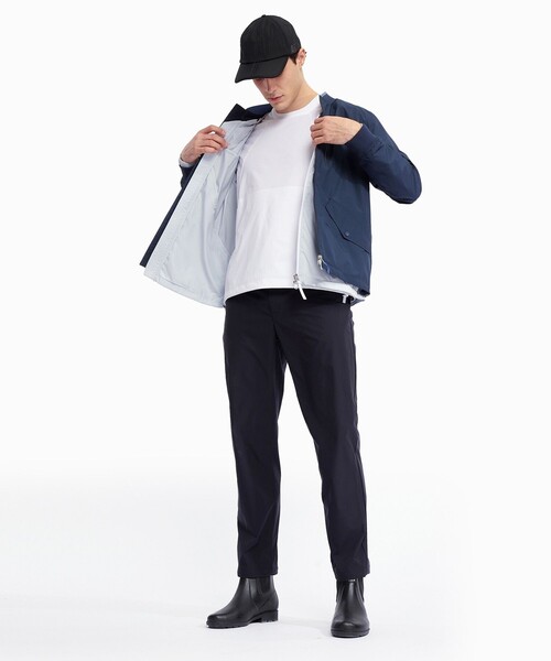 AIGLE(エーグル)の「吸水速乾 UVカット ソロテックス 裾ドローコード半袖Tシャツ(Tシャツ/カットソー・メンズ・ホワイト/ダークブルー・XL/S/M/L)」の4枚目の写真