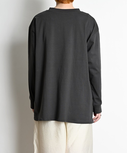 MARAI(マーライ)の「ウエストドロスト長袖カットソー コットン100%(Tシャツ/カットソー・レディース・グレー/ホワイト/ブラック・MEDIUM/LARGE/X-LARGE)」の19枚目の写真