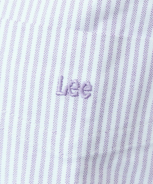 Lee(リー)の「Lee/リー コットンストライプシャツ 日よけにも◎(シャツ/ブラウス・レディース・ピンク/パープル/ブルー・SMALL/MEDIUM)」の9枚目の写真