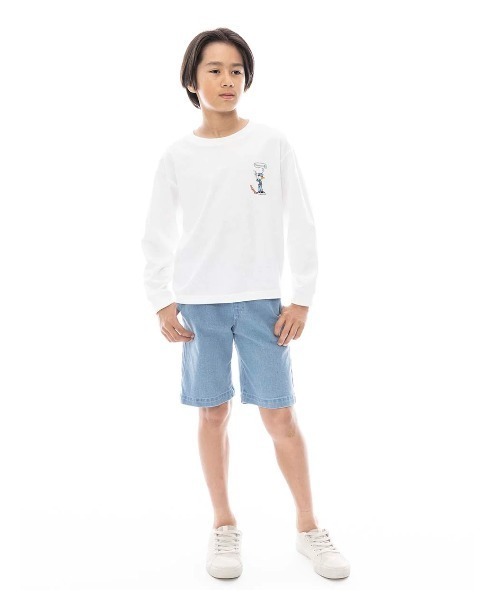 ELEMENT(エレメント)の「ELEMENT キッズ SHOD SHORTS STD YOUTH ショートパンツ 【2025年春夏モデル】/エレメントキッズウエストゴムショートパンツ(その他パンツ・キッズ・ベージュ/ブルー系その他/インディゴブルー・X-LARGE/MEDIUM/SMALL/LARGE)」の4枚目の写真