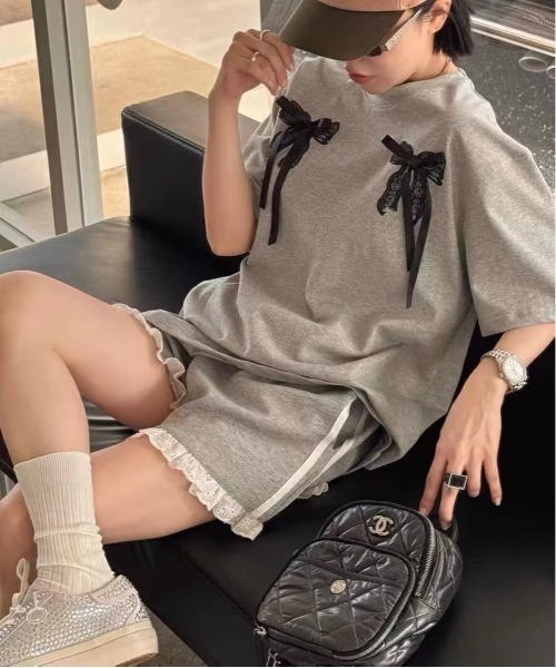 Per sist ence(パーシエンス)の「レース&サイドライン ショートパンツ(その他パンツ・レディース・グレー/ブラック・MEDIUM/LARGE)」の18枚目の写真