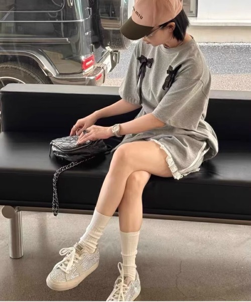 Per sist ence(パーシエンス)の「レース&サイドライン ショートパンツ(その他パンツ・レディース・グレー/ブラック・MEDIUM/LARGE)」の19枚目の写真