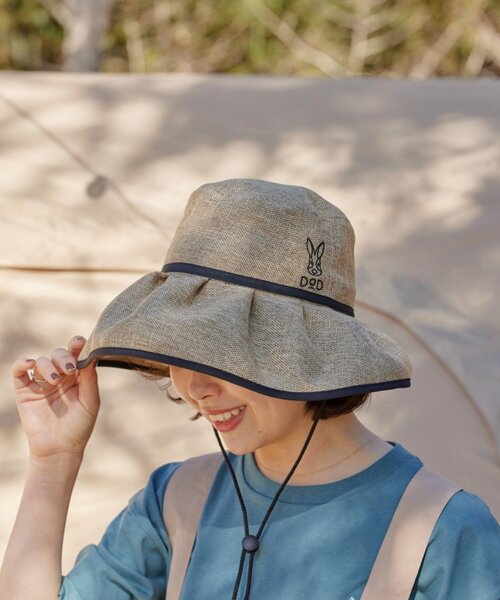 DOD（ディーオーディー）の「【DOD別注】タタメルンダーハット/レディース（ハット・レディース・ブラック/ベージュ・ONE SIZE）」の19枚目の写真