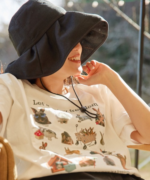 DOD（ディーオーディー）の「【DOD別注】タタメルンダーハット/レディース（ハット・レディース・ブラック/ベージュ・ONE SIZE）」の9枚目の写真