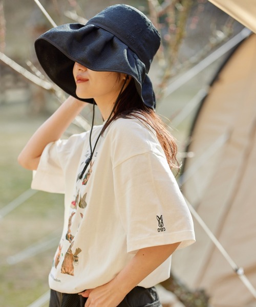 DOD（ディーオーディー）の「【DOD別注】タタメルンダーハット/レディース（ハット・レディース・ブラック/ベージュ・ONE SIZE）」の14枚目の写真