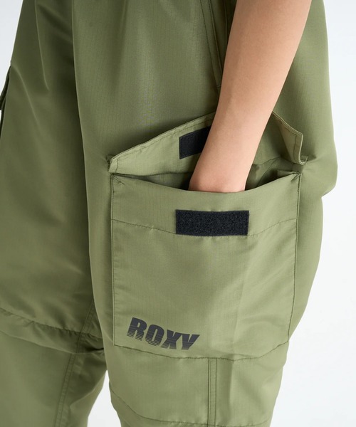 ROXY(ロキシー)の「SHAGGY BAGGY/ロキシー2WAYウエストゴムカーゴパンツ(カーゴパンツ・レディース・カーキ/ブラック/ホワイト・SMALL/MEDIUM/LARGE)」の7枚目の写真