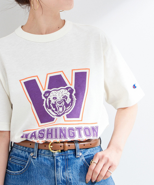セール】Champion/チャンピオン 別注 スラブジャージアニマルTEE