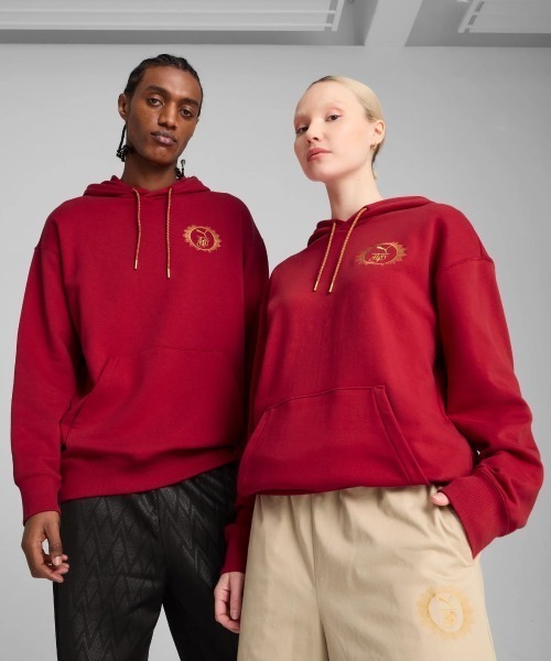 PUMA(プーマ)の「PUMA x HARRY POTTER Relaxed Fit Graphic Training Hoodie(プーマ x ハリーポッター リラックスフィット グラフィックフーディー)(パーカー・メンズ・ブラック系/レッド系/グリーン系・LARGE/MEDIUM/X-LARGE)」の6枚目の写真