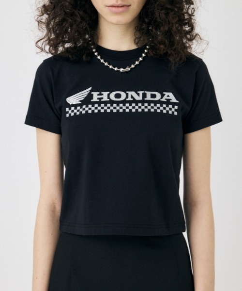 MOUSSY HONDA RHINESTONE Tシャツ HONDA RHINESTONE Tシャツ（Tシャツ/カットソー）｜MOUSSY
