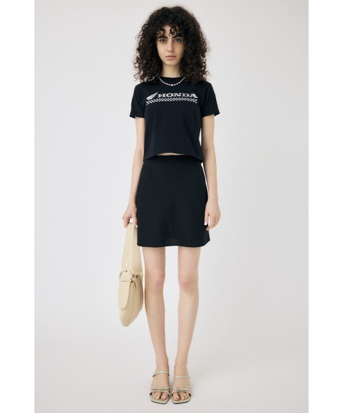 MOUSSY(マウジー)の「HONDA RHINESTONE Tシャツ(Tシャツ/カットソー・レディース・オフホワイト/ブラック/カーキ・FREE)」の5枚目の写真