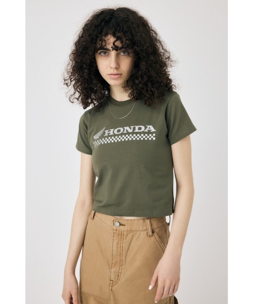 Moussy Honda コラボTシャツ HONDA×MOUSSY コラボ 日本GP限定 フロント ロゴ Tシャツ