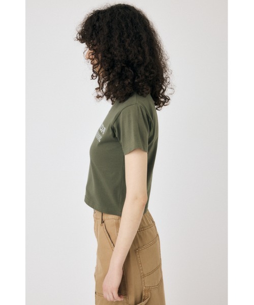 MOUSSY(マウジー)の「HONDA RHINESTONE Tシャツ(Tシャツ/カットソー・レディース・オフホワイト/ブラック/カーキ・FREE)」の15枚目の写真