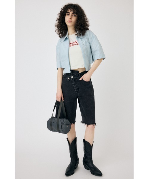 完売品新品タグ付MOUSSY HONDA RHINESTONE Tシャツ　BLK RHINESTONE MOUSSY Tシャツ（Tシャツ/カットソー）｜MOUSSY