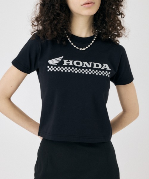 HONDA RHINESTONE Tシャツ（Tシャツ/カットソー）｜MOUSSY