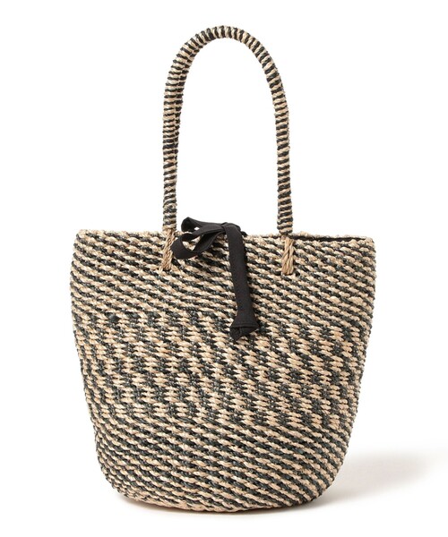The Bagmati（ザバグマティ）の「BAGMATI / アバカ トートバッグ（トートバッグ・レディース・ブラック/グレー・ONE SIZE）」の2枚目の写真