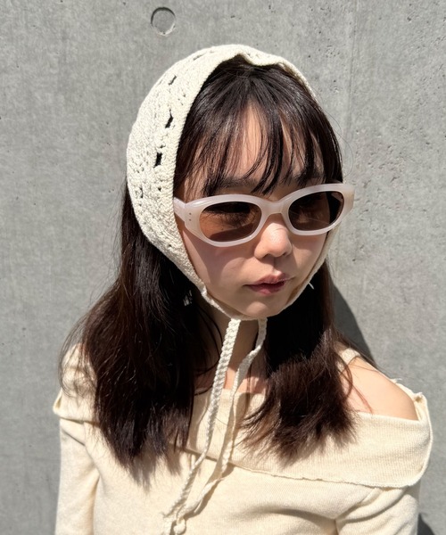 Peony（ピオニー）の「【Peony/ピオニー】/フォックス型　Y2K サングラス（サングラス・レディース・ブラック/ベージュ/カーキ・FREE）」の7枚目の写真