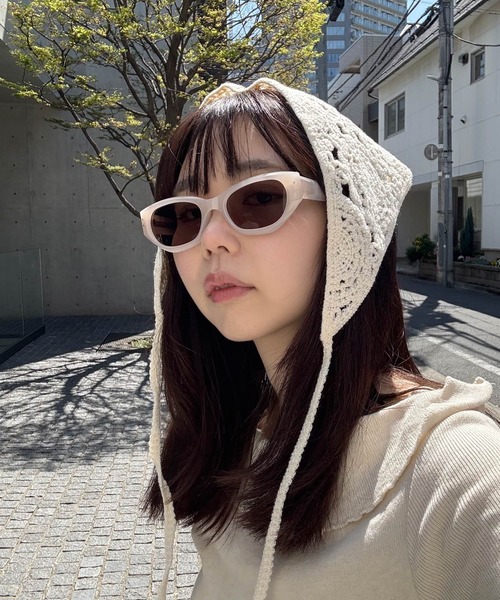 Peony（ピオニー）の「【Peony/ピオニー】/フォックス型　Y2K サングラス（サングラス・レディース・ブラック/ベージュ/カーキ・FREE）」の6枚目の写真