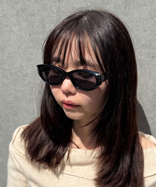 Peony（ピオニー）の「【Peony/ピオニー】/フォックス型　Y2K サングラス（サングラス・レディース・ブラック/ベージュ/カーキ・FREE）」の22枚目の写真