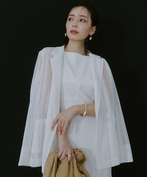 にこ様　超美品　アナイ　レースジャケット36 レースジャケット（7152144014） | INED (Women