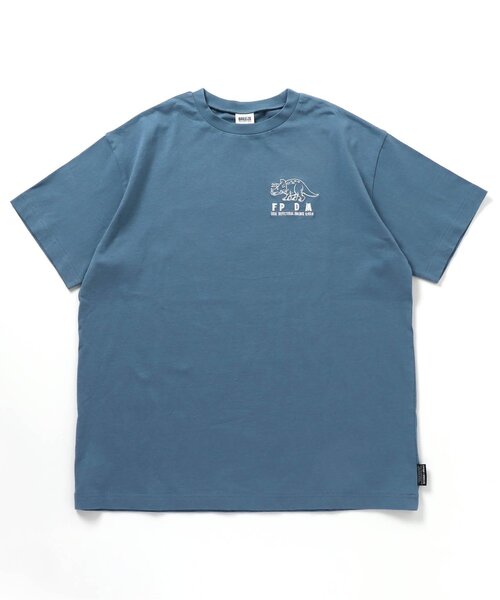 BREEZE(ブリーズ)の「福井県立恐竜博物館コラボ MAPイラストTシャツ(大人)(Tシャツ/カットソー・メンズ・ネイビー/オフホワイト・LARGE/MEDIUM/SMALL)」の5枚目の写真