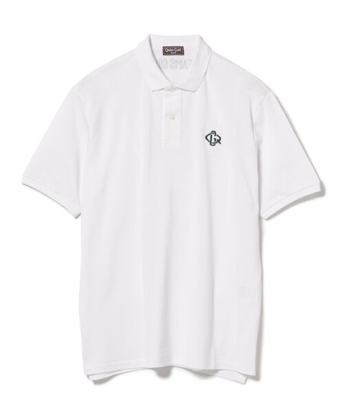 BEAMS GOLF(ビームスゴルフ)の「【別注】QUIET GOLF / モノグラムロゴ ポロシャツ(ポロシャツ・メンズ・ホワイト/グリーン・LARGE/MEDIUM)」の3枚目の写真