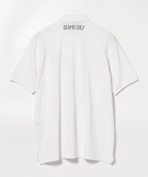 BEAMS GOLF(ビームスゴルフ)の「【別注】QUIET GOLF / モノグラムロゴ ポロシャツ(ポロシャツ・メンズ・ホワイト/グリーン・LARGE/MEDIUM)」の4枚目の写真