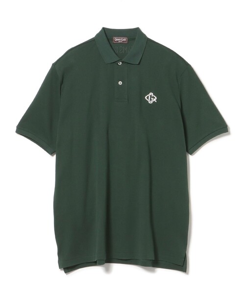 BEAMS GOLF(ビームスゴルフ)の「【別注】QUIET GOLF / モノグラムロゴ ポロシャツ(ポロシャツ・メンズ・ホワイト/グリーン・LARGE/MEDIUM)」の6枚目の写真