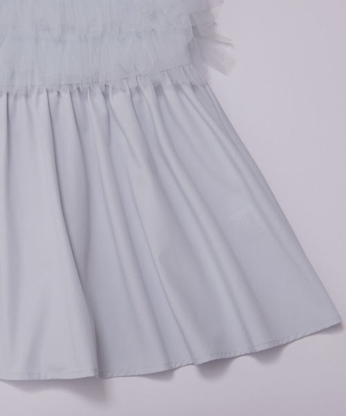 Fit more(フィットモア)の「チュールドッキングフリルブラウス(シャツ/ブラウス・レディース・ホワイト/ベビーピンク/ブルー系その他・FREE)」の11枚目の写真