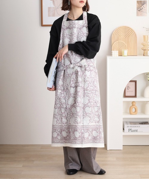 セール】FABORI カイラ ブロックプリントエプロン（エプロン