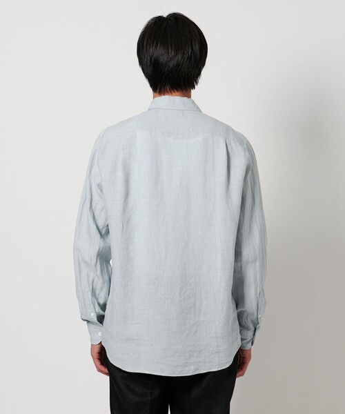 UNITED ARROWS(ユナイテッドアローズ)の「LIBECO リネン オープンカラーシャツ(シャツ/ブラウス・メンズ・ホワイト/ライトブルー/ネイビー・S/M/L/XL)」の11枚目の写真