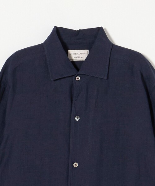 UNITED ARROWS(ユナイテッドアローズ)の「LIBECO リネン オープンカラーシャツ(シャツ/ブラウス・メンズ・ホワイト/ライトブルー/ネイビー・S/M/L/XL)」の22枚目の写真