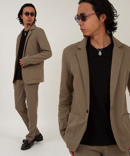 improves（インプローブス）の「TCダンボール テーラードJKT（テーラードジャケット・メンズ・ネイビー/グレイッシュベージュ/ブラック/グレー・LARGE/MEDIUM/X-LARGE）」の3枚目の写真