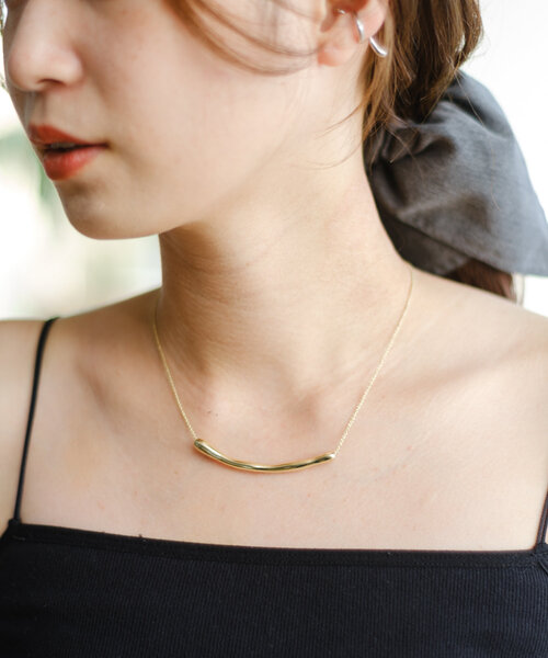 Kastane(カスタネ)の「【fiw.】アーチネックレス(ネックレス・レディース・シルバー/ゴールド・FREE)」の3枚目の写真