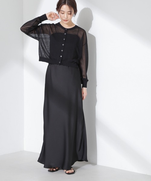 NANO universe（ナノユニバース）の「サテンフレアスカート（スカート・レディース・ブラック/ライトグリーン/ベージュ・FREE）」の21枚目の写真