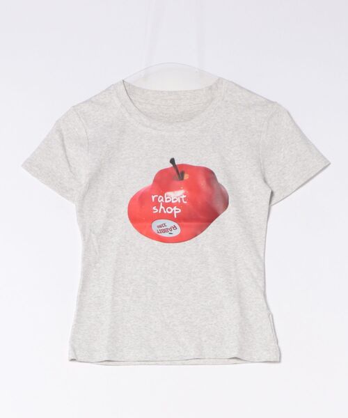 AsRiRe（アスリレイ）の「26ss新色追加/イチゴ柄プリントTシャツ（Tシャツ/カットソー・レディース・ホワイト/ホワイト系その他5/ホワイト系その他4/ホワイト系その他/ホワイト系その他3/ホワイト系その他2/グレー系その他2/グレー系その他3/グレー系その他4/グレー系その他5/グレー/グレー系その他・M）」の9枚目の写真