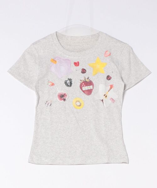 セール】26ss新色追加/イチゴ柄プリントTシャツ（Tシャツ/カットソー