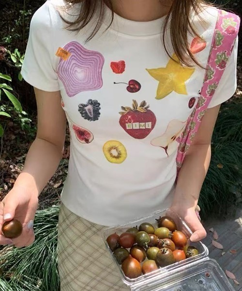 新品未使用完売品holiday TULIP柄カットソー 2025年最新】holiday レディース 長袖 Tシャツ・カットソーの