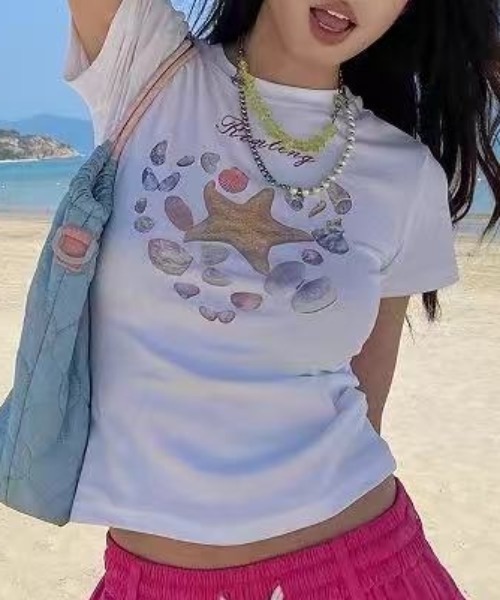 AsRiRe(アスリレイ)の「新柄追加/イチゴ柄プリントTシャツ(Tシャツ/カットソー・レディース・ホワイト/ホワイト系その他5/ホワイト系その他4/ホワイト系その他/ホワイト系その他3/ホワイト系その他2・M)」の19枚目の写真