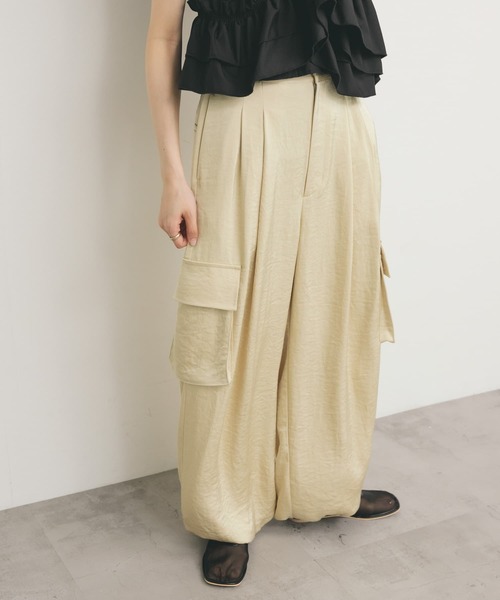KBF サテンカーゴパンツ KBF｜サテンカーゴパンツ | Rakuten Fashion(楽天ファッション
