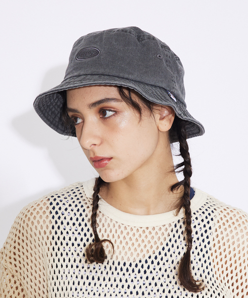 Dickies（ディッキーズ）の「【DICKIES/ディッキーズ】EX PIGMENT CALIF WAPPEN BUCKET HAT 80973000/バケットハット/ピグメント/ユニセックス【WEB限定】（ハット・メンズ・ブルー/アイボリー/ブラック/グリーン/ブラウン・フリー）」の2枚目の写真