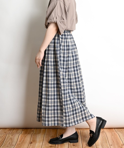 MARAI（マーライ）の「チェック柄 フレアロングスカート（スカート・レディース・A/B/C・FREE）」の18枚目の写真