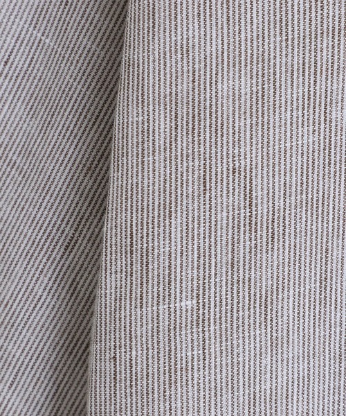 ERRICO FORMICOLA（エッリコフォルミコラ）の「Errico Formicola / エリコ フォルミコラ：CESARE M/C Open Collar S/S Shirts STRIPE：11-3474-33[MUS]（シャツ/ブラウス・メンズ・ブラウン・38/39）」の4枚目の写真
