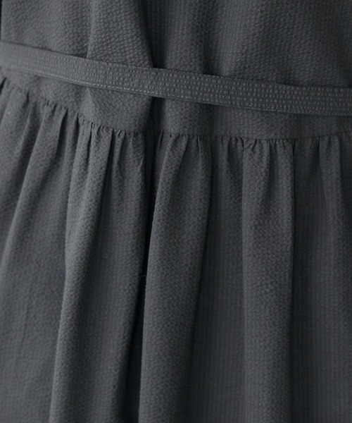 PREFERIR（プレフェリール）の「オープンシャツカラーワンピース/ 高見え/洗える/M.L（シャツワンピース・レディース・ブラック/ブルー・MEDIUM/LARGE）」の13枚目の写真