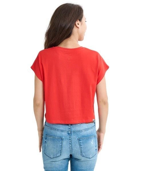 BILLABONG(ビラボン)の「BILLABONG レディース GRAPHIC FRENCH TEE Tシャツ 【2025年夏モデル】/ビラボンフレンチ半袖Tシャツ(Tシャツ/カットソー・レディース・ブルー/ホワイト/レッド・MEDIUM)」の6枚目の写真