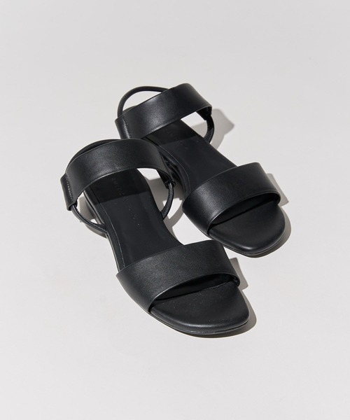 AMERICAN HOLIC（アメリカンホリック）の「ダブルバンドウェッジサンダル（サンダル・レディース・ベージュ/ブラック・M/L/S）」の2枚目の写真