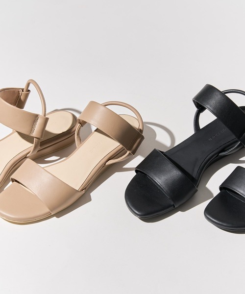 AMERICAN HOLIC（アメリカンホリック）の「ダブルバンドウェッジサンダル（サンダル・レディース・ベージュ/ブラック・M/L/S）」の3枚目の写真