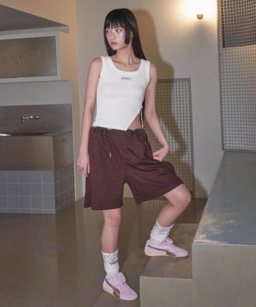 タンクトップ ノースリーブ 「ODDONEOUT」SIDE BUCKLE SLIT TOP レディース セール】【ODDONEOUT】SIDE BUCKLE SLIT TOP（タンクトップ