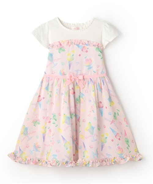 メゾピアノ　フルーツ柄　チェックワンピース　120㎝ メゾピアノ フルーツ柄 チェックワンピース 120㎝ キッズ服(100cm~)
